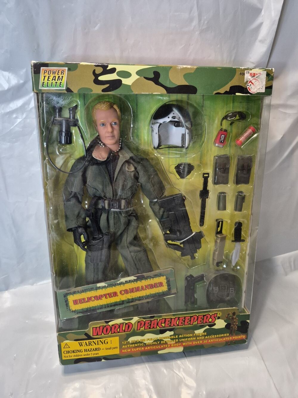 World Peacekeepers Helicopter Commaner Toy Action Figure Military G. I. Joe Box